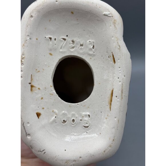 Vintage Ceramic Parrot Figurine 7" Tall Hand-Painted Mid-Century Decor Brazil - Picture 5 of 6